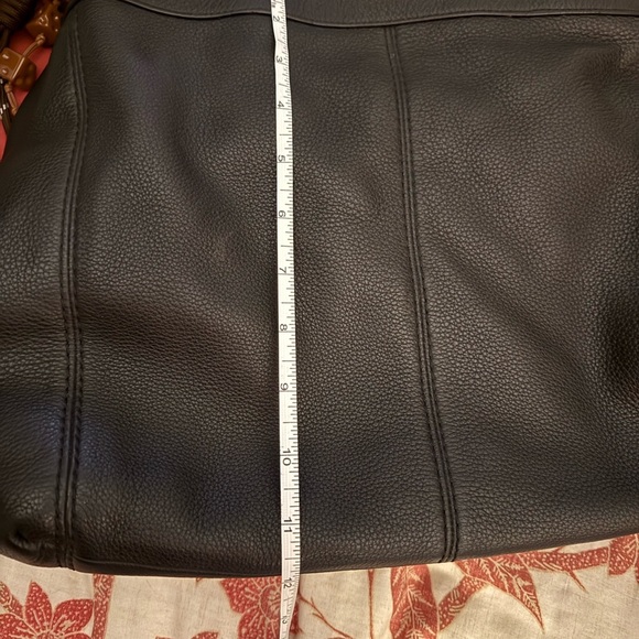 Coach Black Leather Shoulder Bag with Tassel Accents - Picture 10 of 16